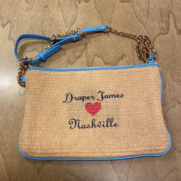 Draper James Nashville Straw Crossbody Handbag - Picture 2 of 4
